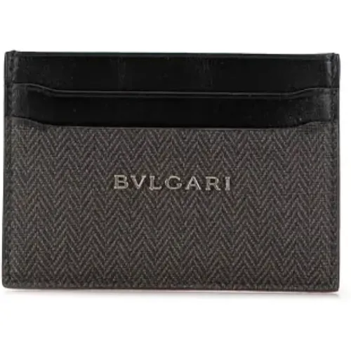 Pre-owned Wallets, female, , Size: ONE SIZE Pre-owned Canvas wallets - Bvlgari Vintage - Modalova