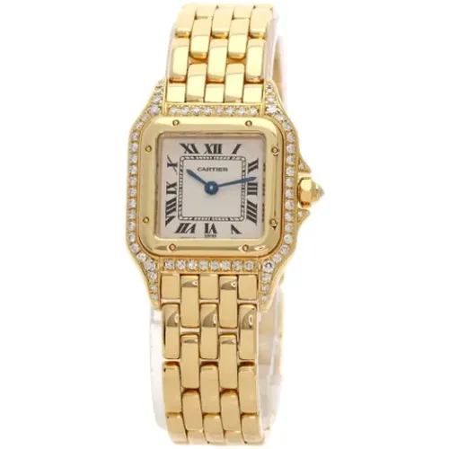 Pre-owned Watches, female, , Size: ONE SIZE Pre-owned Yellow Gold watches - Cartier Vintage - Modalova