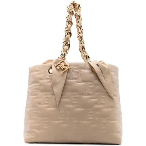 Stilvolle Sand Taschen Kollektion - Elisabetta Franchi - Modalova