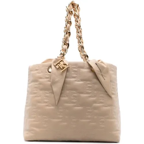 Stilvolle Sand Taschen Kollektion , Damen, Größe: ONE Size - Elisabetta Franchi - Modalova