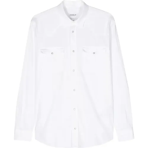 Western Shirt with Snap Buttons , male, Sizes: S - Dondup - Modalova