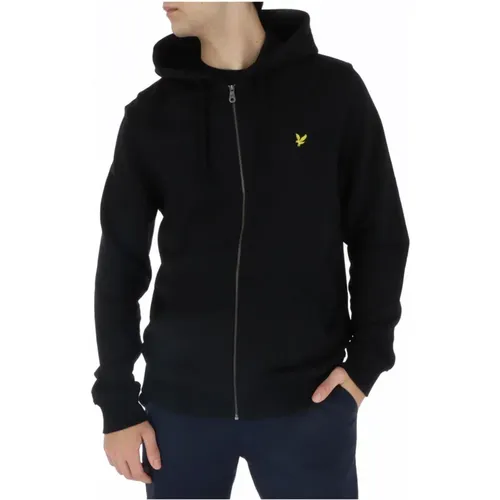 Hooded Cotton Sweatshirt with Zip , male, Sizes: M, XL, S, L - Lyle & Scott - Modalova