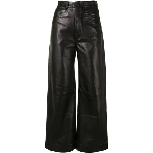 Leather Casual Trousers , female, Sizes: S, L, 2XS - Proenza Schouler - Modalova