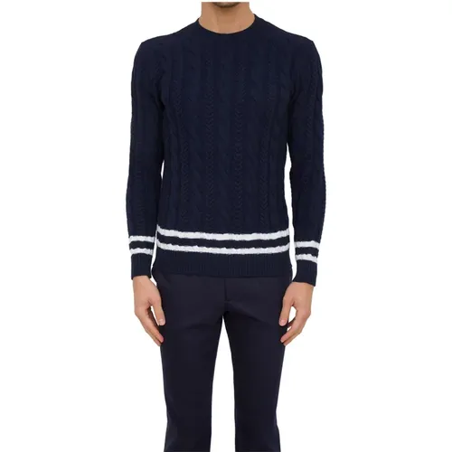 Round-neck Knitwear, male, , Size: M Round Neck Sweater - Eleventy - Modalova