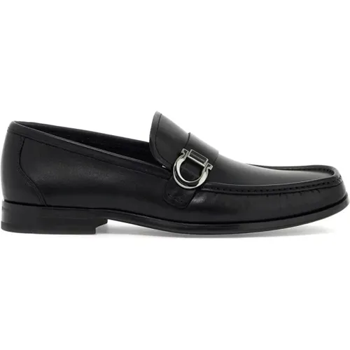 Loafers, male, , Size: 5 US Classic Leather Loafers - Salvatore Ferragamo - Modalova