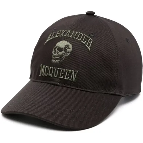 Logo Embroidered Hat , male, Sizes: L, M - alexander mcqueen - Modalova