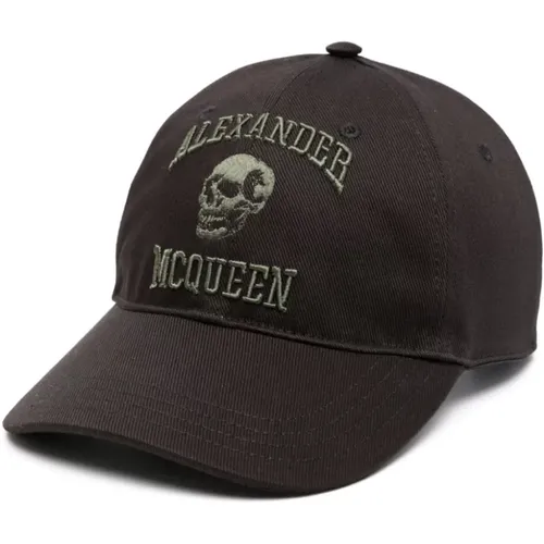 Caps, male, , Size: L Logo Embroidered Hat - alexander mcqueen - Modalova