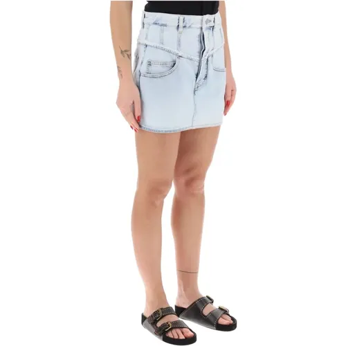 Narjis Denim Minirock , Damen, Größe: 2XS - Isabel marant - Modalova