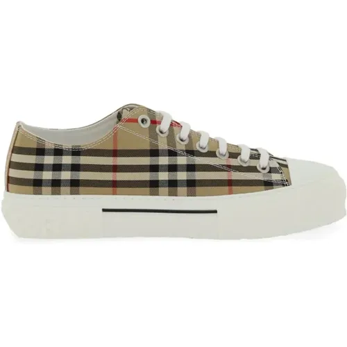 Sneakers, male, , Size: 12 US vintage check canvas sneakers - Burberry - Modalova