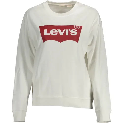 Levi's, Weiße Damen Sweatshirt Langarm Druck , Damen, Größe: L - Levis - Modalova