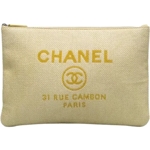 Pre-owned Raffia clutches , female, Sizes: ONE SIZE - Chanel Vintage - Modalova
