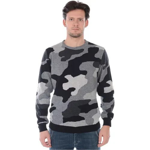 Camouflage Sweater Pullover - Daniele Alessandrini - Modalova
