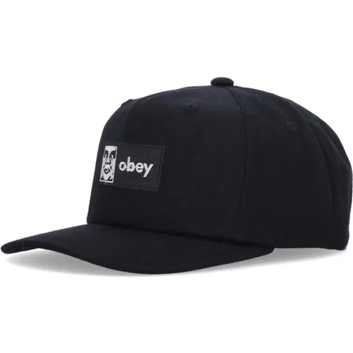 Caps, male, , Size: ONE SIZE Classic Snapback Curved Visor Cap - Obey - Modalova