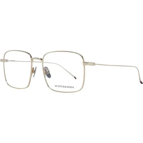 Goldene Eckige Optische Brillen aus Edelstahl - Scotch & Soda - Modalova