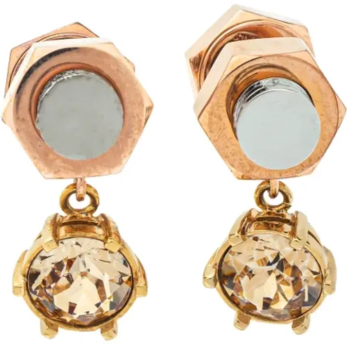 Pre-owned Jewellery, female, , Size: ONE SIZE Pre-owned Rose Gold earrings - Burberry Vintage - Modalova