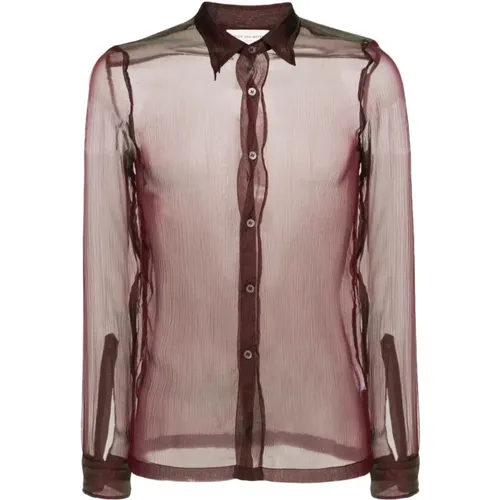 Luxurious Silk Shirt Congreve 8321 , male, Sizes: M, XL, L - Dries Van Noten - Modalova