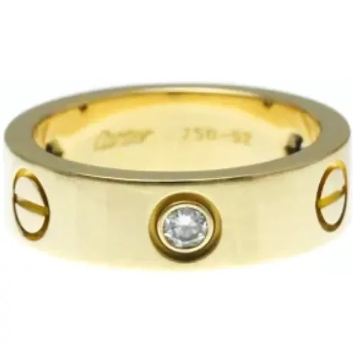 Pre-owned Gold rings , female, Sizes: ONE SIZE - Cartier Vintage - Modalova