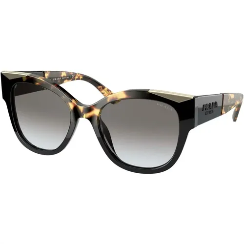 Blonde Havana Sunglasses Grey Shaded , female, Sizes: 54 MM - Prada - Modalova