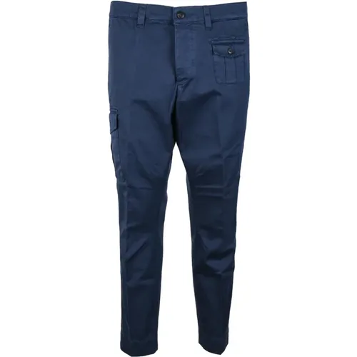 Chinos, male, , Size: W35 Cotton Shorts with Buttons Pockets - Dondup - Modalova