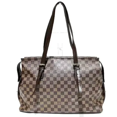 Pre-owned Tote Bags, female, , Size: ONE SIZE Pre-owned Canvas shoulder-bags - Louis Vuitton Vintage - Modalova