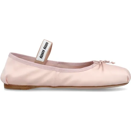 Elegant Closed Women`s Shoes Aw23 , female, Sizes: 5 UK - Miu Miu - Modalova