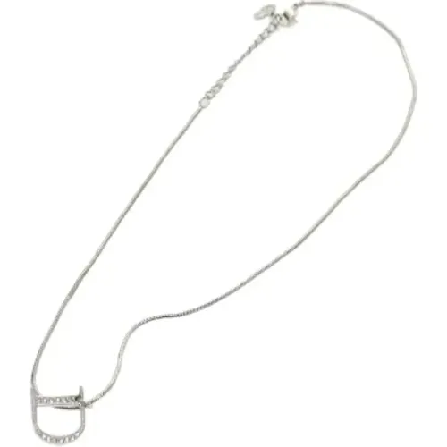 Pre-owned Jewellery, female, , Size: ONE SIZE Pre-owned Metal necklaces - Dior Vintage - Modalova