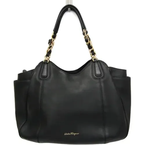 Pre-owned Tote Bags, female, , Size: ONE SIZE Pre-owned Leather totes - Salvatore Ferragamo Pre-owned - Modalova