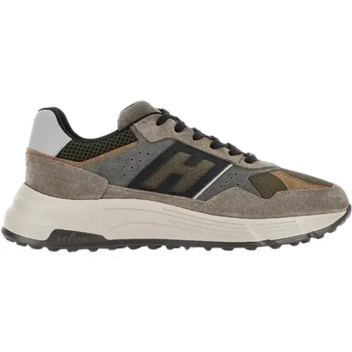 Hyperlight Braune Sneakers für Männer , Herren, Größe: 42 1/2 EU - Hogan - Modalova