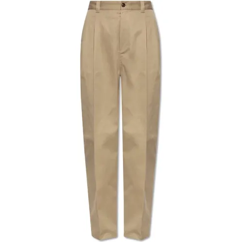 Straight Trousers, male, , Size: XS Trousers with vintage effect - Maison Margiela - Modalova