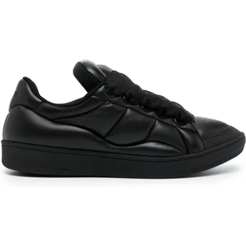 Sneakers, male, , Size: 8 US Leather Sneakers - Lanvin - Modalova