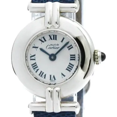 Pre-owned Watches, female, , Size: ONE SIZE Pre-owned Leather watches - Cartier Vintage - Modalova