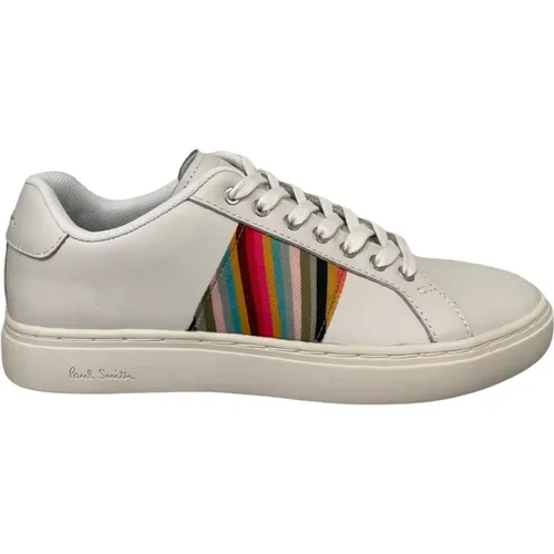 Weiße Ledersneakers mit Multicolor-Detail - Paul Smith - Modalova