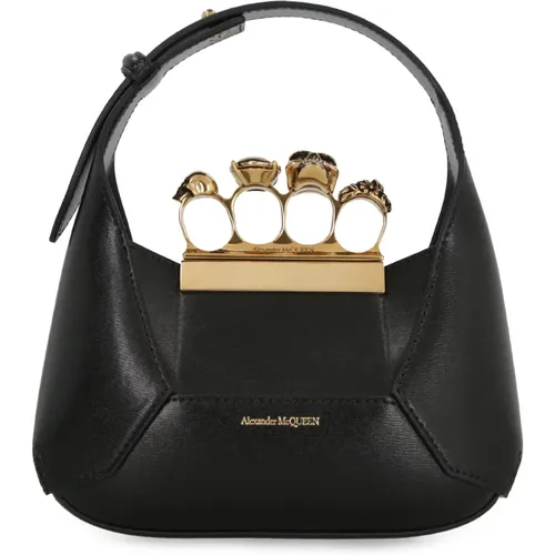 Jewelled Mini Hobo Bag , female, Sizes: ONE SIZE - alexander mcqueen - Modalova