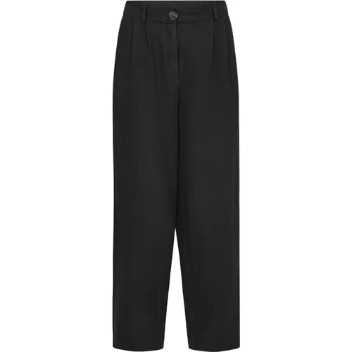 Relaxed Linen Pants , female, Sizes: S, XL, L - MOS MOSH - Modalova