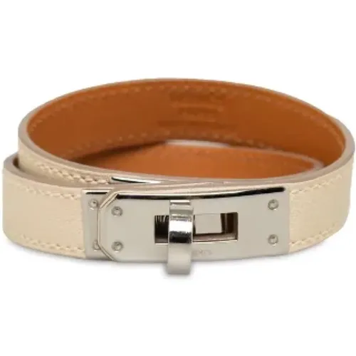 Pre-owned Leather bracelets , female, Sizes: ONE SIZE - Hermès Vintage - Modalova