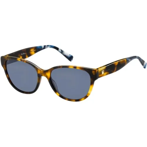 Leisure-1BJ Sunglasses Blue Havana Frame , female, Sizes: 55 MM - Max Mara - Modalova