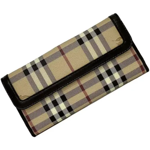 Pre-owned Wallets, female, , Size: ONE SIZE Pre-owned Leather wallets - Burberry Vintage - Modalova