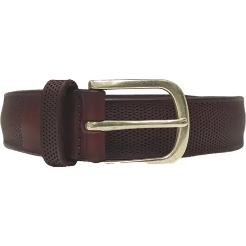 Belts, male, , Size: 90 CM Micro-Perforated Belt - Orciani - Modalova