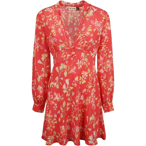 Red Waterblossom Dress for Women , female, Sizes: XS, S, L, 2XS - Rixo - Modalova