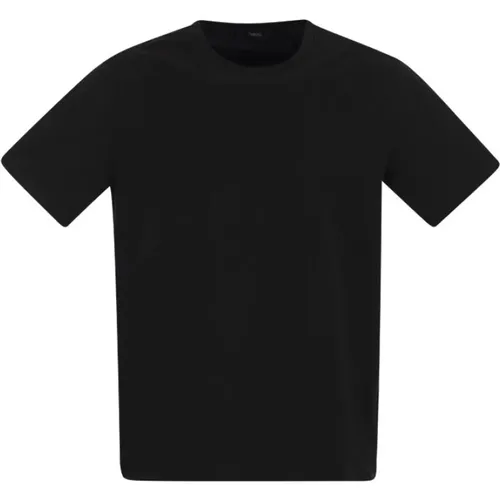 Stretch-Baumwoll-Jersey-T-Shirt , Herren, Größe: M - Herno - Modalova