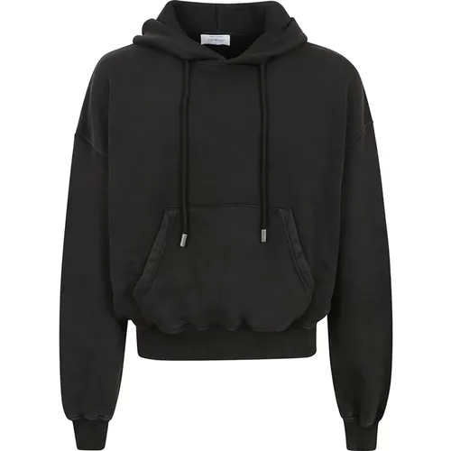 Schwarzer Multicolor Super Moon Hoodie , Herren, Größe: S - Off White - Modalova