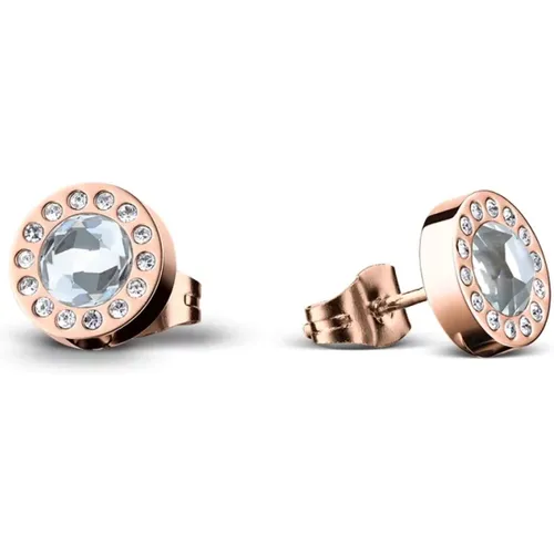 Arctic Symphony Rose Gold Earrings , female, Sizes: ONE SIZE - Bering - Modalova