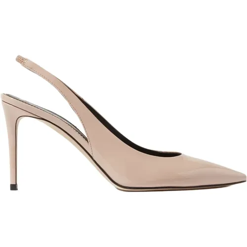 Sutton Patent Pumps - Nude Leder Slingback , Damen, Größe: 35 EU - Scarosso - Modalova