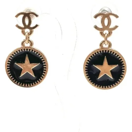 Pre-owned Jewellery, female, , Size: ONE SIZE Pre-owned Metal earrings - Chanel Vintage - Modalova