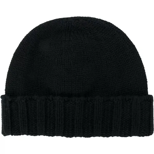 Beanies, male, , Size: 46 CM Cashmere Knit Beanie Hat - Drumohr - Modalova