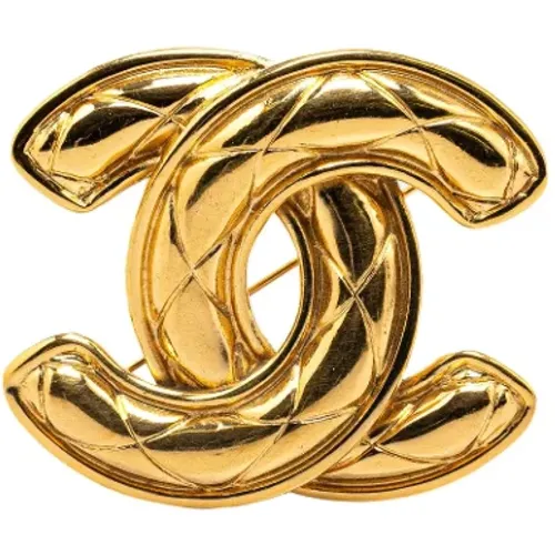 Pre-owned Jewellery, female, , Size: ONE SIZE Pre-owned Metal brooches - Chanel Vintage - Modalova