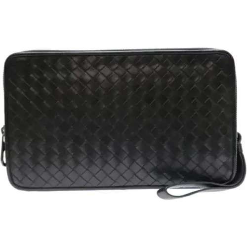 Pre-owned Clutches, male, , Size: ONE SIZE Pre-owned Leather clutches - Bottega Veneta Vintage - Modalova