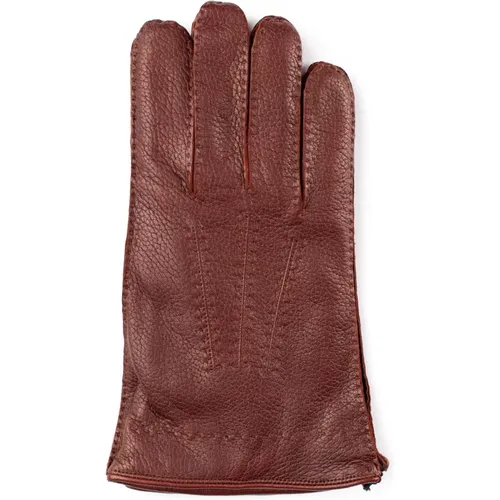 Gloves, male, , Size: 9 IN Leather Artisan Gloves Italy - Orciani - Modalova