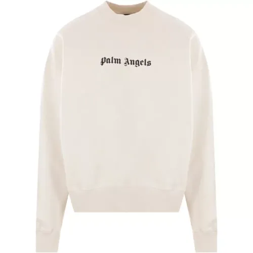 Sweater with Logo Print , male, Sizes: XL, M, S, L - Palm Angels - Modalova