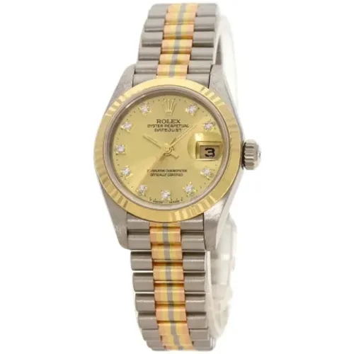 Pre-owned White Gold watches , female, Sizes: ONE SIZE - Rolex Vintage - Modalova